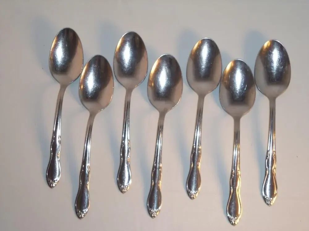 7 Place Oval Spoons Homestead Simeon & George H Rogers Co Stainless -0515S140